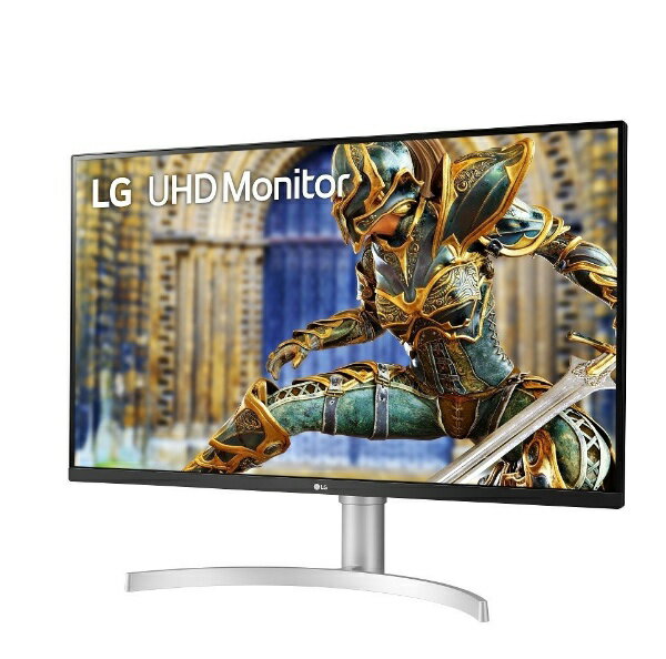 LG　PCモニター 31.5型 /4K 　32UP550N-W　定価53900円 LG PCモニター ホワイト [31.5型 /4K(3840×2160） /ワイド