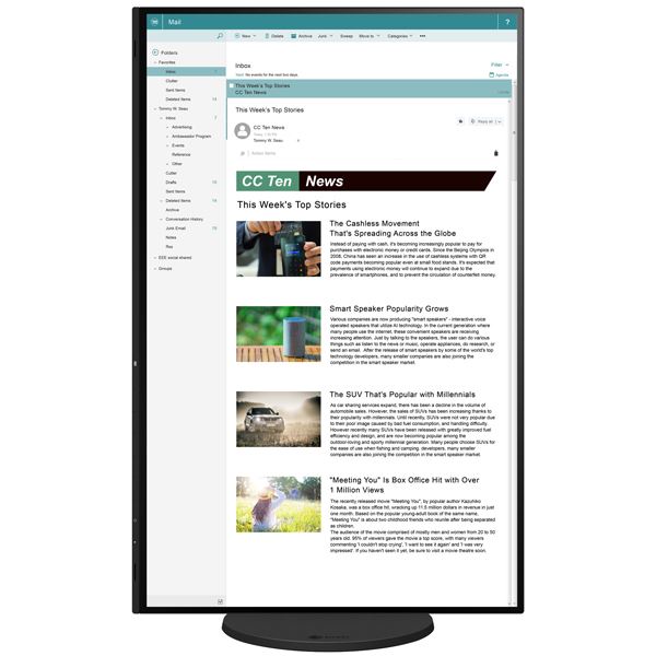 EIZO カラー液晶モニター EV2457-BK