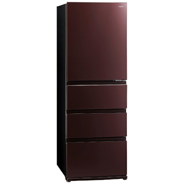アクア　4ドア冷凍冷蔵庫　430L　AQR-V43K　2021年製 標準設置対応付】AQUA AQR-V43K シリーズ 4ドア冷蔵庫(430L・右