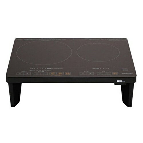 2口IHコンロ脚付き　IRIS IHK-W13SV-W 2023年製 IHK-W13S-B 2口IHコンロ脚付 1台 アイリスオーヤマ 【通販
