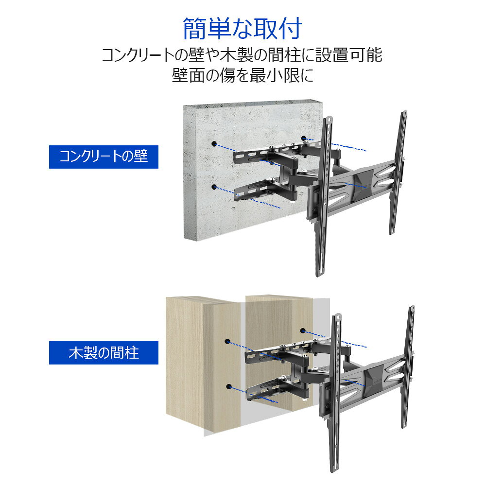 楽天市場】FLEXIMOUNTS テレビ壁掛け金具 32-55インチ対応 A22 | 価格