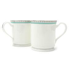 楽天市場】tiffany co. ティファニー プラチナ ブルー バンド カップ