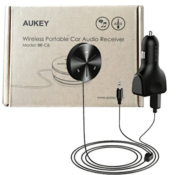 楽天市場】AUKEY Bluetooth レシーバー 車載用 ブラック BR-C8 | 価格