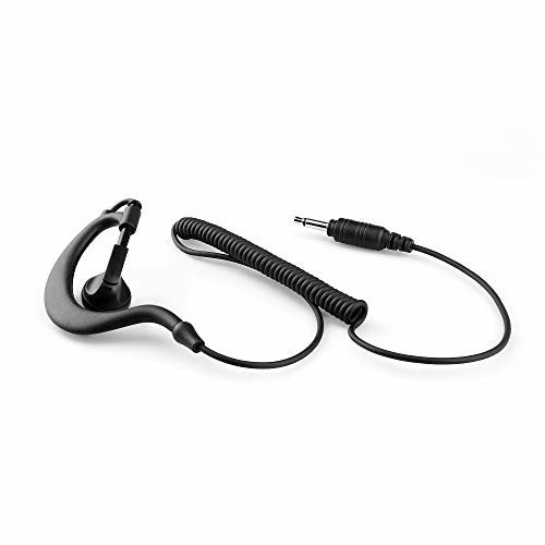 プラネット 耳掛け式イヤホン 3.5φプラグ カールコード PL-EA310C