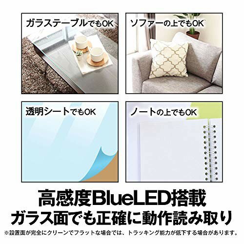 BUFFALO 無線 5ボタン BlueLEDマウス レッド BSMBW315RD