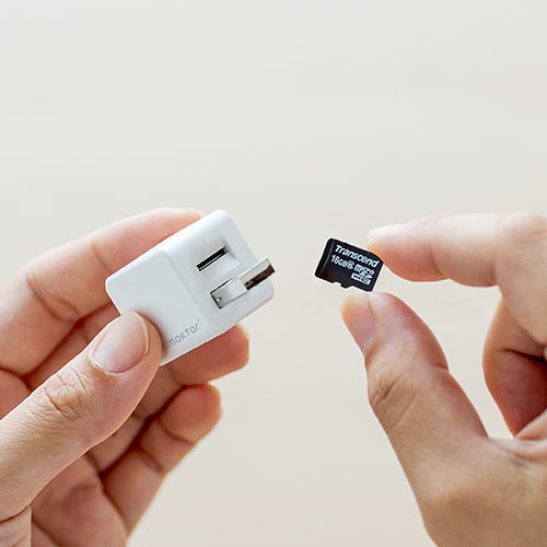 microSDカードリーダー 400-ADRIP010W  サンワダイレクト