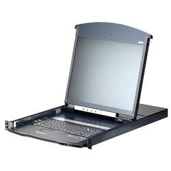 KL1108VNJJS/ATEN ATEN 19インチ 8ポート カテゴリ5e デュアルスライド LCD IP-KVMドロワー ショートレール
