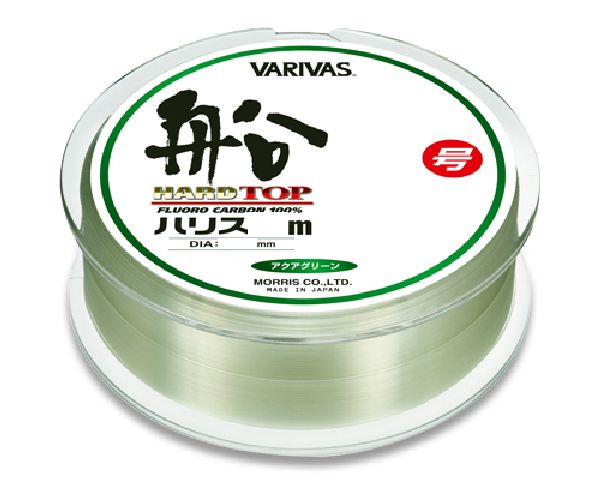 バリバス ハードトップ 船ハリス 80m アクアグリーン 10号 フネハリス 10ゴウ VARIVAS フロロカーボンハリス