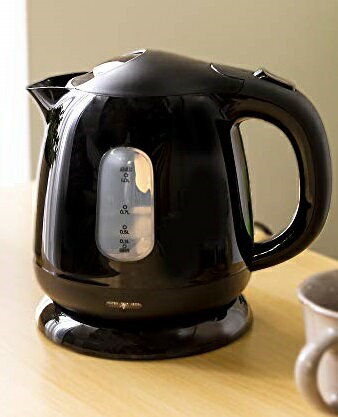 コンパクトケトル 湯沸かし器 1L ブラック HKT-100BK(1台)