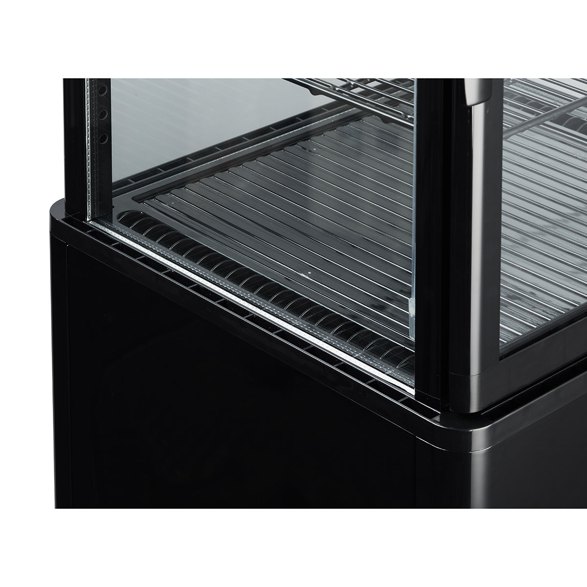 楽天市場】城島 Hijiru 冷蔵4面ガラスショーケース70L ブラック HJR