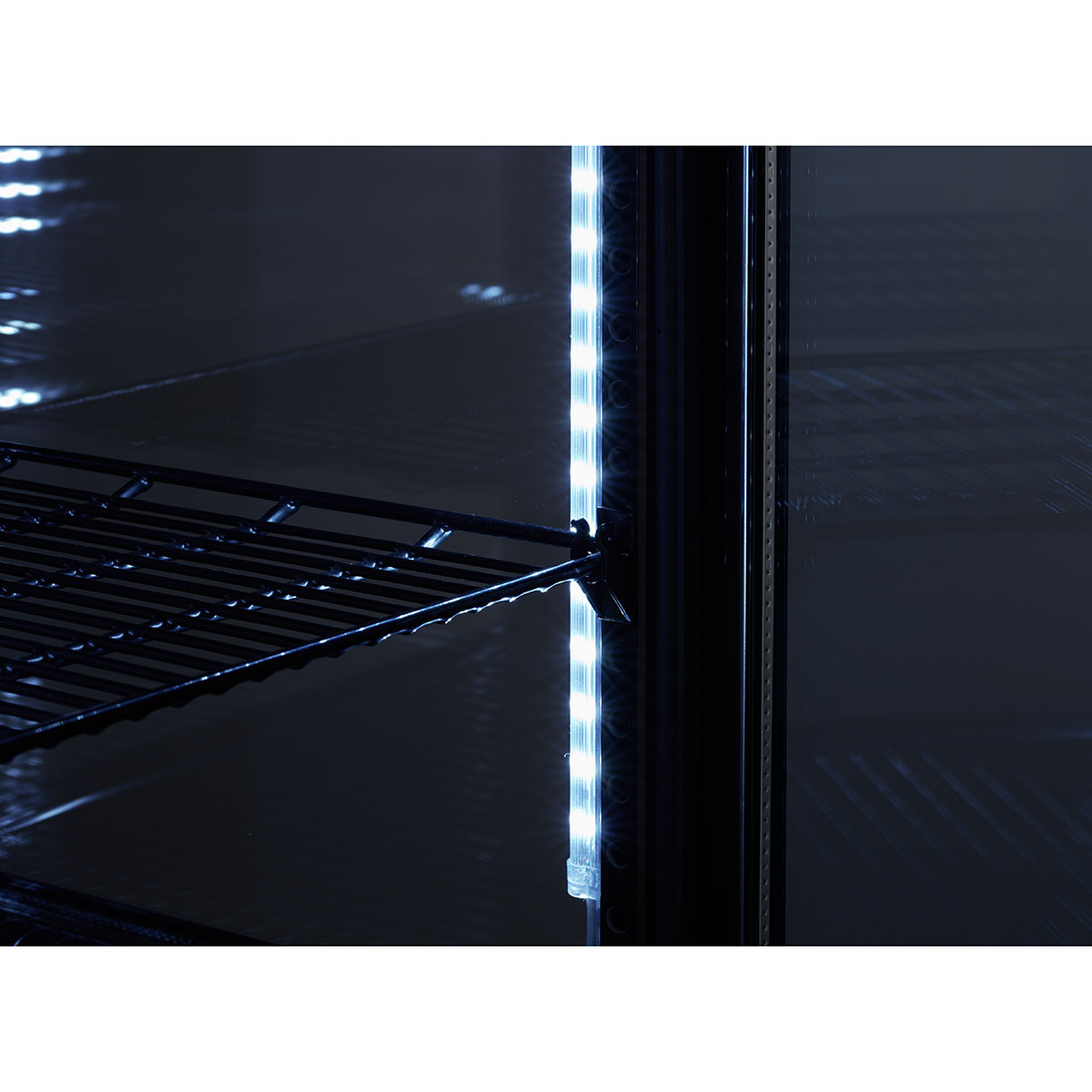 楽天市場】城島 Hijiru 冷蔵4面ガラスショーケース70L ブラック HJR