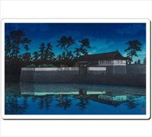 浮世絵マウスパッド 12005 川瀬巴水 桜田門 Japan Ukiyoe MousePad