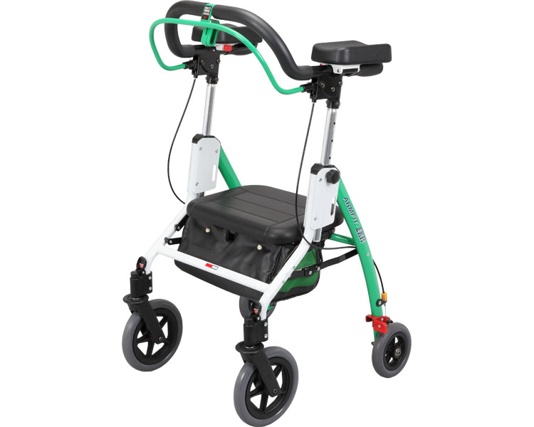 ユーバ産業 優羽 スライドフィット H-0194W 歩行器 送料無料　② スライドフィット 4インチWキャスター スタンダード H-0194W ハイ