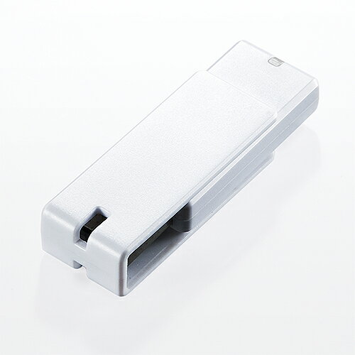 usbメモリ  b 名入れ対応・紛失防止・ストラップ付き・キャップレス・ホワイト  600-us w