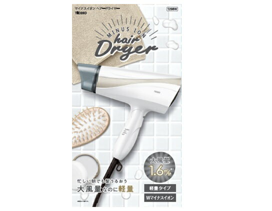 楽天市場】テスコム電機 マイナスイオン ヘアードライヤー TID20D W