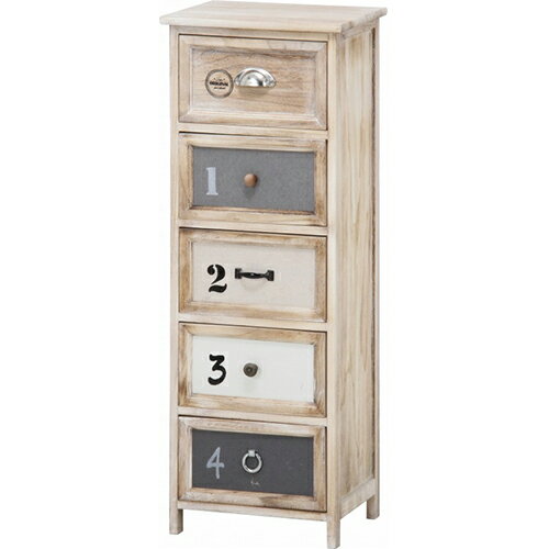 楽天市場】不二貿易 桐製 マルチカラフル5段ボックス シンクエ 2(1台