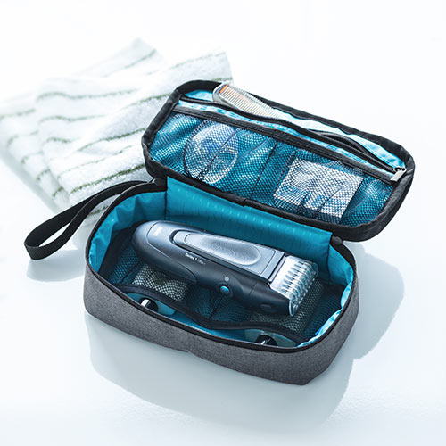トラベルポーチ充電器ポーチACアダプタ/カメラ周辺収納収納ポーチ用旅行向けグレーEZ2-BAGIN006GY
