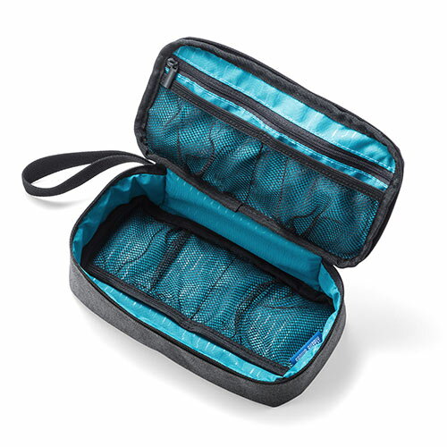トラベルポーチ充電器ポーチACアダプタ/カメラ周辺収納収納ポーチ用旅行向けグレーEZ2-BAGIN006GY
