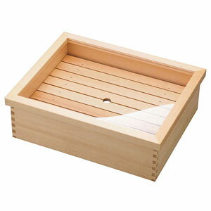 ヤマコー 用美 業務用 ネタ箱・かぶせ蓋/目皿 ステンレスバット付 小 yamaco10343