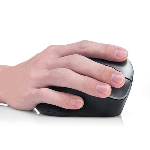 サンワダイレクト エルゴノミクスマウス ワイヤレス 腱鞘炎防止 ブルーLED 5ボタン 400-MA092