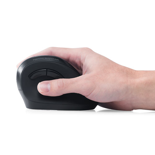 サンワダイレクト エルゴノミクスマウス ワイヤレス 腱鞘炎防止 ブルーLED 5ボタン 400-MA092