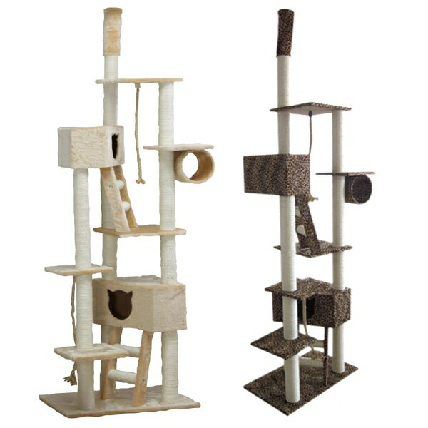 楽天市場】アイリスオーヤマ キャットタワー ネコ顔ボックス 天井