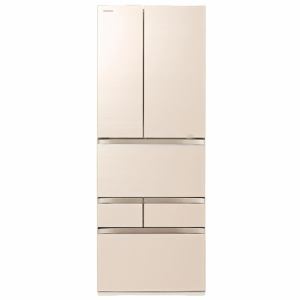 6ドアでお手頃価格！TOSHIBAの冷蔵庫！ 東芝 冷蔵庫 506L 観音開き 6ドア 幅65cm メタリッククールパネル 摘み