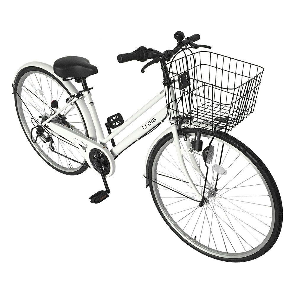 楽天市場】サントラスト サントラスト 自転車 シティサイクル ホワイト