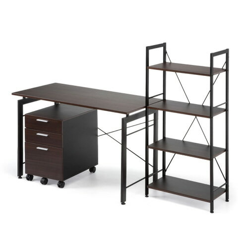 楽天市場】サンワサプライ パソコンデスク 収納ラック付 幅 木製 左右