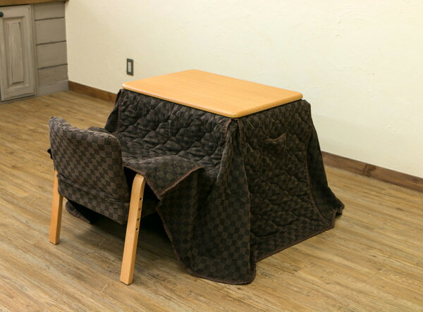 楽天市場】サカベ パーソナルコタツ 布団・イス付 長方形 ブラウン s3