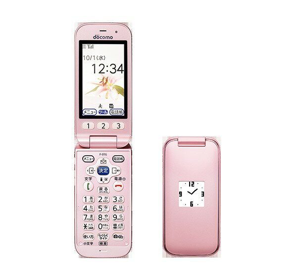 楽天市場】NTTドコモ FUJITSU らくらくホン F-01M ホワイト
