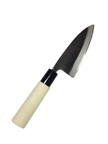 楽天市場】澤数馬 越前打刃物 江戸菊水薄出刃庖丁 鋼付 黒打 | 価格