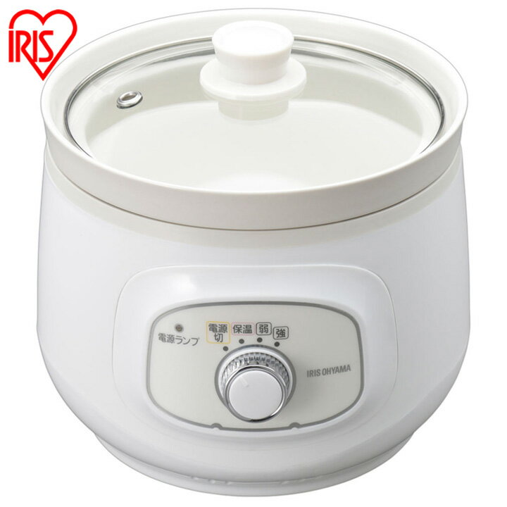 家電・アイリスオーヤマ/スロークッカー【白・新品】 楽天市場】アイリスオーヤマ IRIS スロークッカー ホワイト PSC-20K-W