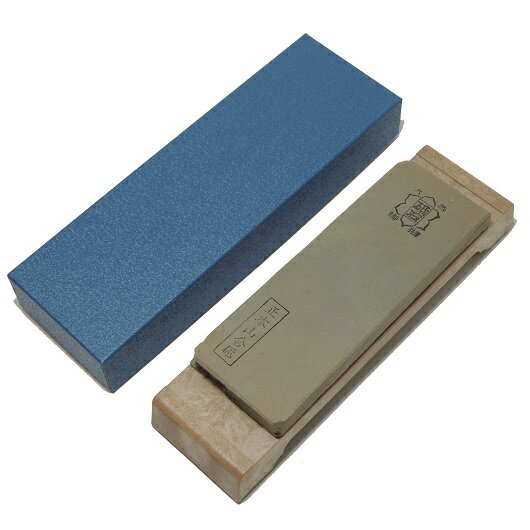 フチオカ 天然合砥石 正本山合砥 箱入 100型 プラ台付