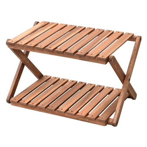 キャンパーズコレクション 山善 2段ラック A2R-01