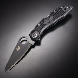 Spyderco ソルト2 折りたたみナイフ オールブラック