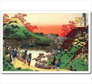 日本 Japan 浮世絵 Ukiyoe マウスパッド Mausupad 4002 葛飾北斎 - 猿丸大夫