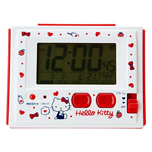 楽天市場】サンリオ ハローキティ デジタル電波目覚まし時計 ミルク