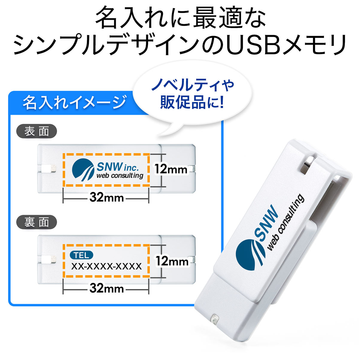 サンワサプライ USBメモリ USB3.0 32GB 600-3US32GW/EZ6-3US32GW