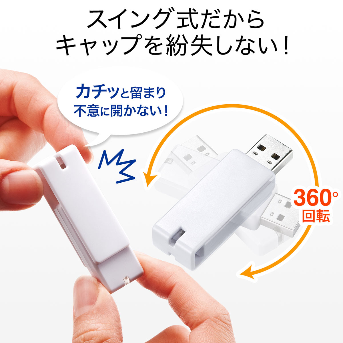 サンワサプライ USBメモリ USB3.0 32GB 600-3US32GW/EZ6-3US32GW