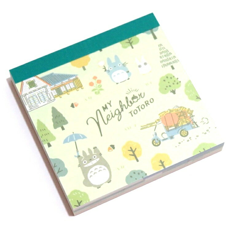 となりのトトロ　メモ帳　森のトトロ柄