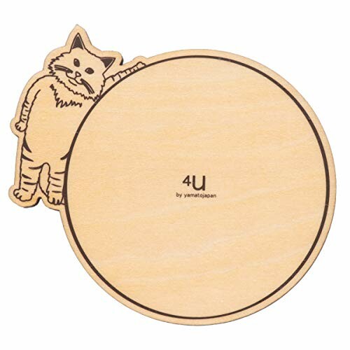 ポスト投函 ヤマト工芸 coaster CAT コースターキャッツ メインクーン YK17-101 コースター 木製 天然木 ウッド 猫 ねこ 北欧風 ナチュラル