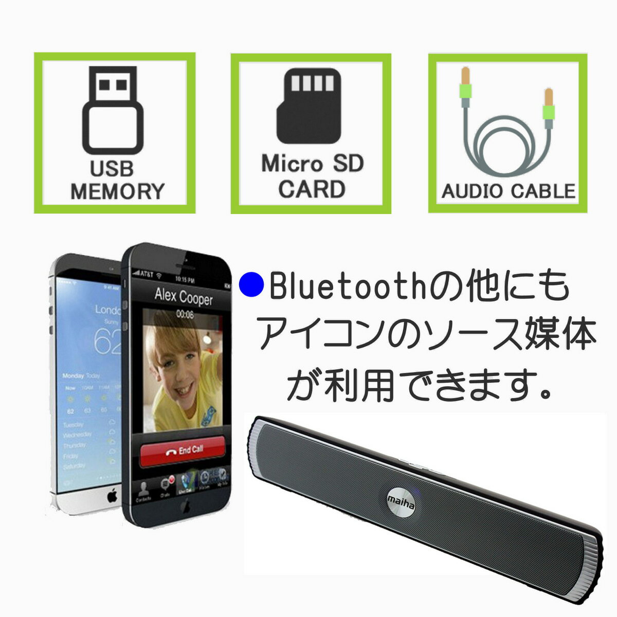 AGM Bluetooth スピーカー D007