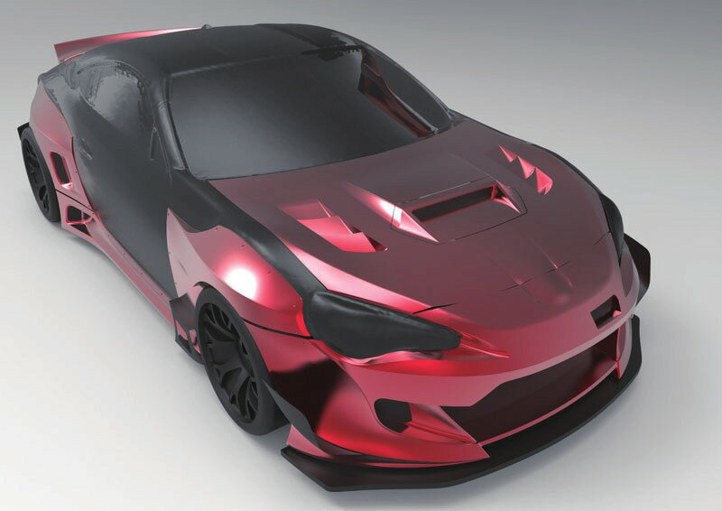 ラジコンボディ カスタムボディNO.23 トヨタ86 - メルカリ