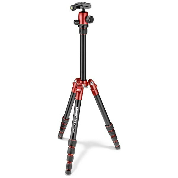 Manfrotto｜マンフロット 三脚Elementトラベル三脚 スモール レッド MKELES5RD-BH 5段 /自由雲台