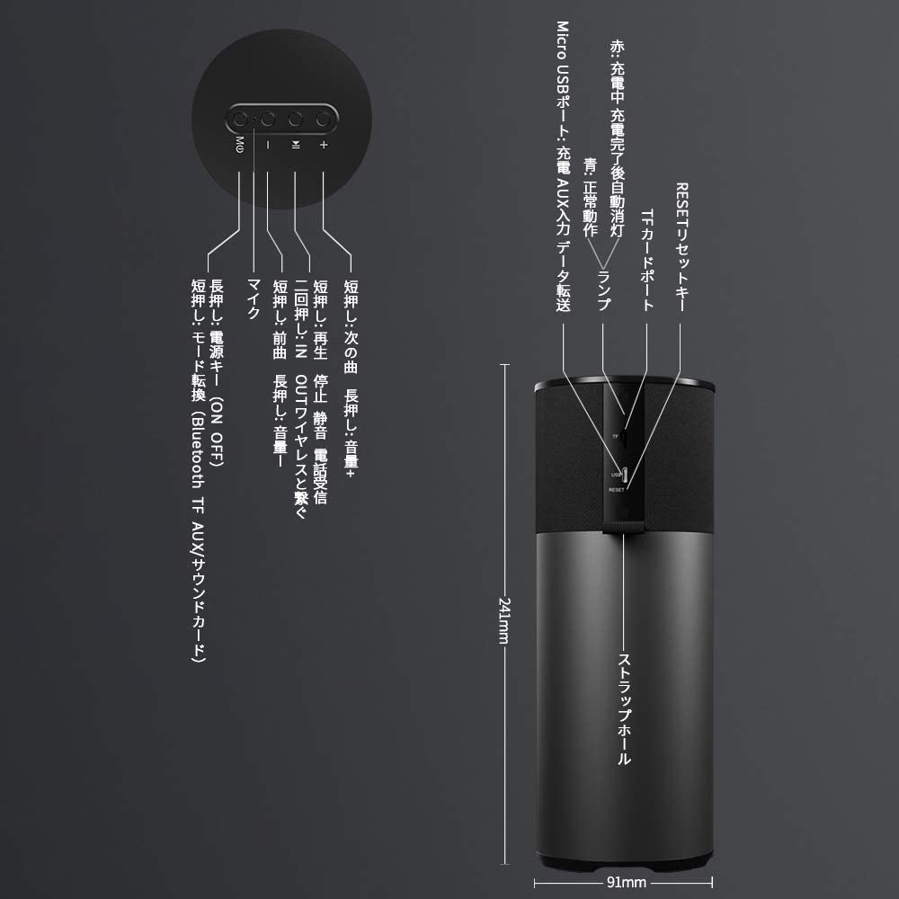 ABRAMTEK E600 ブルートゥーススピーカー ABRAMTEK E600 ブルートゥーススピーカー 61n4Lr59HOL._UF894