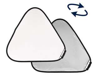 マンフロット LL LR3731 トライグリップ・リフレクター・ラージ 120cm 折畳時 51cm シルバー/ホワイト