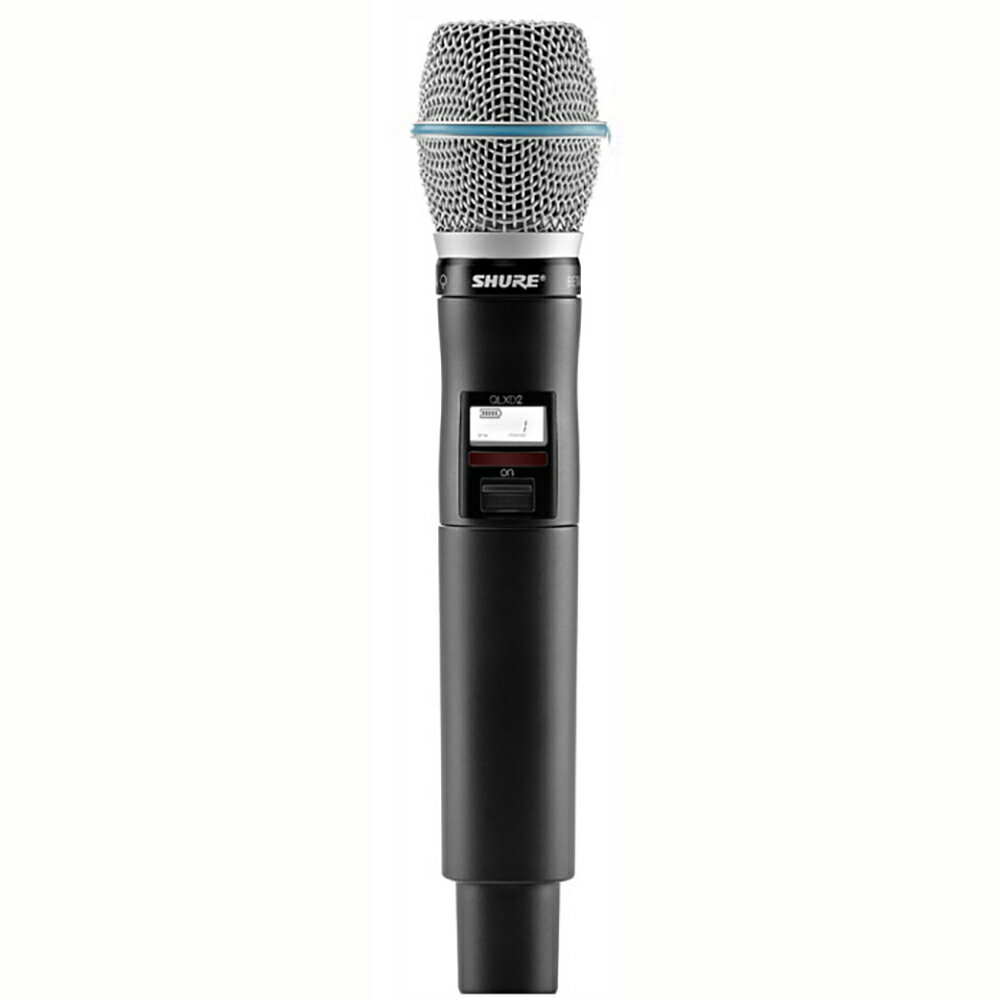 SHURE デジタルワイヤレス・B型ハンドへルド型送信機 BETA87C QLXD2/B87C-JB
