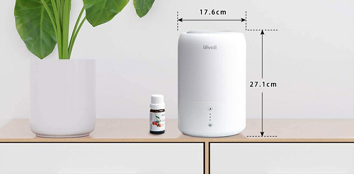 Levoit 卓上超音波式加湿器 アロマ対応 1.8L Dual 100