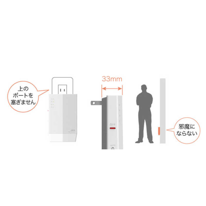 BUFFALO Wi-Fi 6 対応中継機 WEX-1800AX4